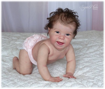 Details about   Kenzie 25" Vinyl Reborn Doll Kit by Bountiful Baby 10 month size Crawler Torso 