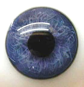 Baby Blue Blown Glass Eyes 16mm