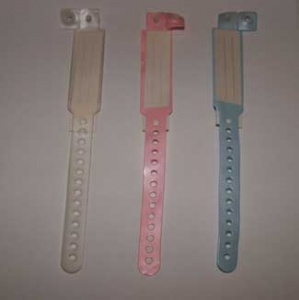 12 x Hospital Id wrist Bands