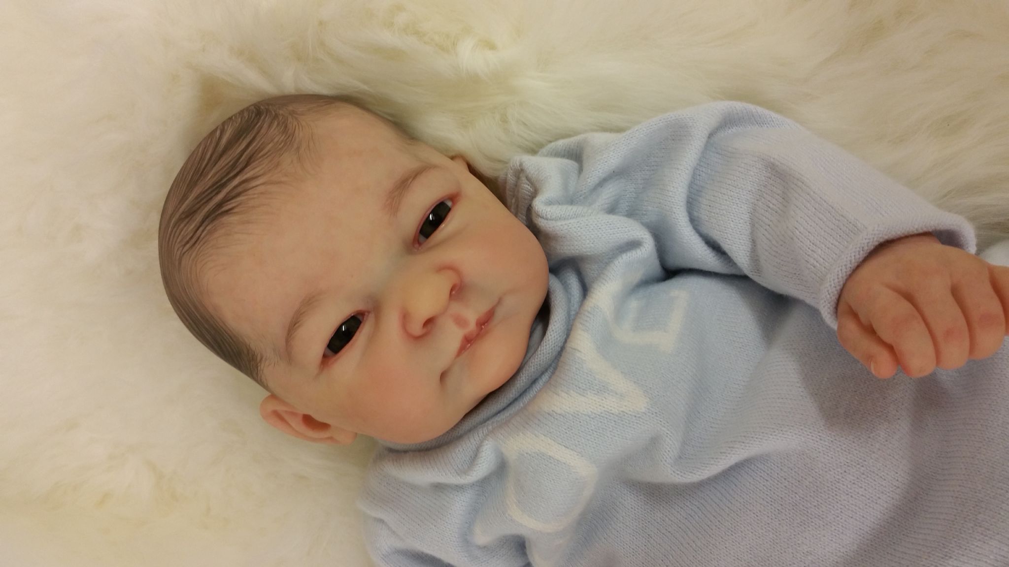 Reborn baby boy doll Thomas *Lookssoreal* Honeybabies ...