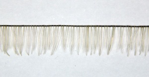 Medium Brown Human Hair Clear Thread Reborn  Baby Lashes Strip