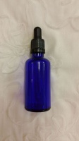 50ml  Thinners Dispensing Blue Glass Dropper Bottle